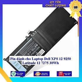 Pin dùng cho Laptop Dell XPS 12 9250 Latitude 12 7275 30Wh - Hàng Nhập Khẩu New Seal