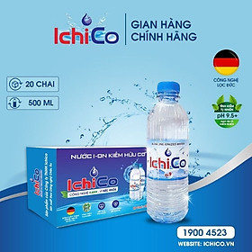 Nước kiềm Ichico Ph 9.5+ (Thùng 20 chai 500ml)