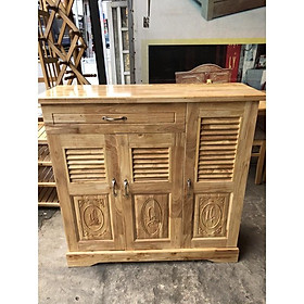 Mua Tủ Giày Gỗ Cao Su Ghép ( Ngang 1M )