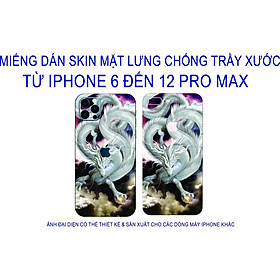 Miếng Dán Skin mặt lưng dành cho iphone 6 đến 12 pro max chống trầy xước, hình ảnh 3D