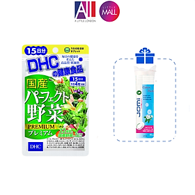 Viên uống rau củ quả tổng hợp DHC premium TẶNG bông tẩy trang Jomi / Ampoule chống lão hóa Martiderm (Nhập khẩu)