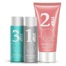 Bộ sản phẩm lột mụn 3 bước Bioaqua