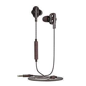 Lanston D4C-T Type-c earphones in-ear cable tuning with wheat sound insulation noise reduction subwoofer quad-core double moving ring type c interface mobile phone karaoke chicken game headset black