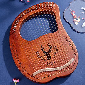 ĐÀN HẠC LYRE HARP CEGA 19 DÂY MÀU NÂU CG03