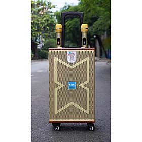 Mua Loa kéo AZPro AZ-1295 - Loa kéo di động 3 đường tiếng bass 3 tấc - Tặng kèm 2 micro không dây - Chống hú cực tốt