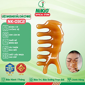 Lược massage kinh tuyến, massage da đầu Nikio NK-03C2 - Chăm sóc thư giãn đầu óc, Massage các huyệt bị trên mặt