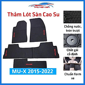 Lót sàn ô tô cao su MUX, MU-X 2015-2016-2017-2018-2019-2020-2021-2022 không mùi chống trơn trượt