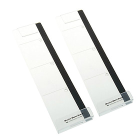 2PC Computer Monitor Screen Memo Board Pads Side Panel Sticky Reminder Holders