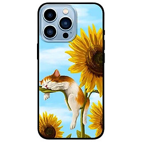 Ốp lưng dành cho iphone 13 mini - iphone 13 - iphone 13 pro - iphone 13 pro max - mèo ngủ