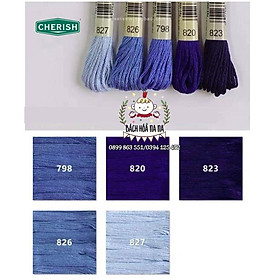 Mua Chỉ Thêu tông 5 màu 5 Tép Airo Cherish Cao Cấp Set theo tone - Bách hóa Na na Handmade DIY Shop