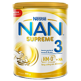 Sản phẩm dinh dưỡng công thức Nestlé NAN SUPREME 3 lon 800g cho trẻ từ 2-6 tuổi