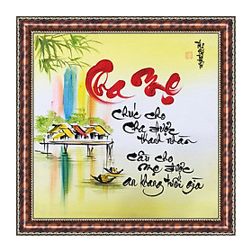 Tranh thư pháp về cha mẹ V36-61