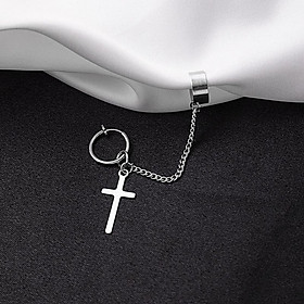 Khuyên tai thả chuỗi thập tự sang chảnh, sành điệu 