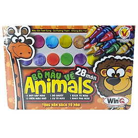 Chì Sáp Bộ Animals WinQ AN-01 12 Màu