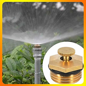 Mua Béc Tưới Cây Phun Mưa Chỉnh Lưu Lượng BẰNG ĐỒNG Ren 21