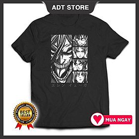 HOT Áo Phông Attack On Titan Anime MAnga mẫu mới cực chât