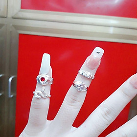 Nhẫn bạc bé trai đính đá cao cấp YN JEWELRY