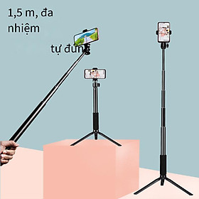 Giao hàng nhanh Gậy chụp ảnh tự sướng cho điện thoại di động đa dụng Hợp kim kính thiên văn di động Giá đỡ điện thoại di động Bluetooth Selfie Video Live Tripod