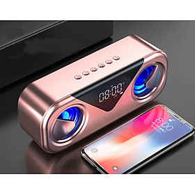 Mua Loa Bluetooth không dây di động MC H9 - Màn hình LED  âm thanh nổi  Hỗ trợ Thẻ TF AUX USB Báo thức thông minh  đèn ngủ sang chảnh