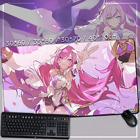 Elysia mouse pad Honkai Impact 3rd new animation keyboard pad game table pad custom Herrscher anti-slip laptop pad - 2