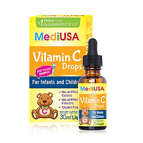 MediUSA Vitamin C Drops - Thực Phẩm Chức Năng