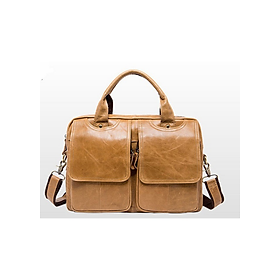 Cặp Da Nam Công Sở BHM8002NV - Nâu Vàng (36 x 8 x 25 cm)