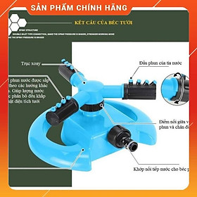 Vòi Phun Nước Tưới Cây, xoay tròn 360 Độ. Tặng kèm 1 khớp nối cấp nước cho