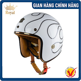 Nón bảo hiểm 3/4 Royal M20C - Design - Lót nón tháo rời - Hàng chính hãng - Bảo hành 12 tháng