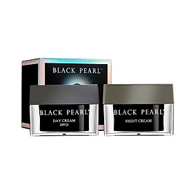 Combo Kem Dưỡng Ngày SPF 25 Cho Da Khô & Rất Khô Black Pearl - Day Cream SPF 25 và Kem dưỡng đêm Black Pearl - Night Cream - Xuất Xứ Israel - Giảm Nếp Nhăn - Để Cho Làn Da Trông Tươi Sáng Và Được Hồi Sinh