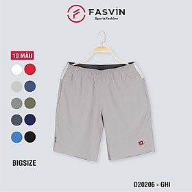  Quần đùi nam Big Size Fasvin D20206.HN cỡ đại vải gió mềm mại co giãn thoải mái