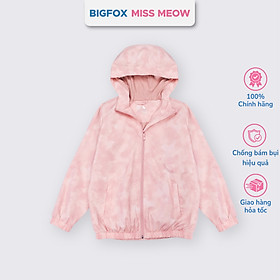 Áo khoác gió kéo khóa cho bé trai bé gái Bigfox Miss Meow size đại mùa thu đông cỡ trẻ em 3-11 tuổi