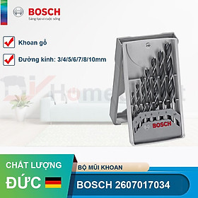 Bộ mũi khoan gỗ 7 cây Bosch 3-10mm 2607017034