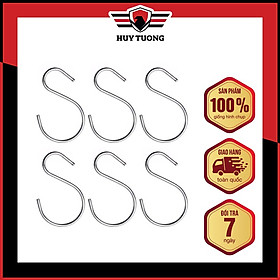 Mua Combo móc treo chữ S 100% inox không gỉ - Chịu lực được 20kg ( Bộ 5 móc - Bộ 10 móc) - Huy Tưởng