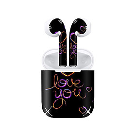 Mua Miếng dán skin chống bẩn cho tai nghe AirPods in hình thiết kế - atk310 (bản không dây 1 và 2)