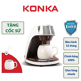 Máy Pha Cafe Cà Phê Pha Trà Tự Động Tặng Cốc Sứ KONKA KCF-CS2