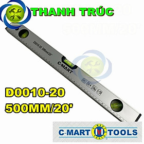 Mua Thước thủy 500mm từ tính màu xám C-Mart D0010-20