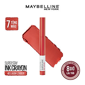 Son bút chì mịn lì 8h lâu trôi Maybelline New York Super Stay Ink Crayon Lipstick 1.2g