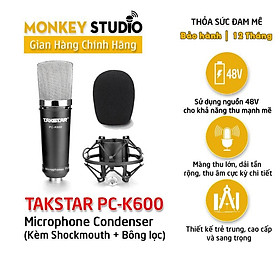 Mua Mic thu âm Takstar PC-K600 Cho Thu Âm Hát Livestream Phòng Thu Chuyên Nghiệp Âm Thanh Sống Động - Hàng Chính Hãng