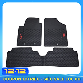 Thảm sàn, lót sàn cao su không mùi Cao cấp dành cho xe Hyundai Grand i10