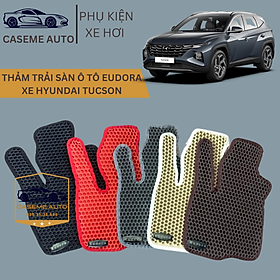Thảm Trải Sàn, Lót Sàn Ô Tô Cao Su Eudora CloudFoam Thiết Kế Theo Xe Dành Cho Xe HYUNDAI TUCSON, Chống Nước, Không Mùi, Ngăn Bụi Bẩn, Dễ Vệ Sinh - Hàng Chính Hãng