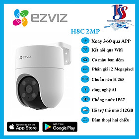 Mua Camera wifi ngoài trời Ezviz H8C 2MP 2.0 megapixel  quay quét  màu ban đêm  đàm thoại 2 chiều - hàng chính hãng bảo hành 24 tháng