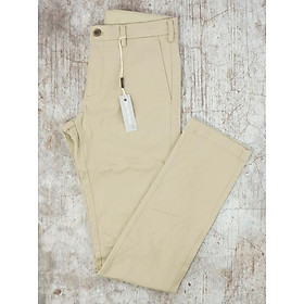 Quần Kaki Nam MEN Slim Fit Chino Flat Front Pants BEIGE - SIZE 29-30-32-34