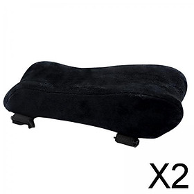 2xComfy Memory Foam Chair Armrest Pads Elbow Pillow with Removable Zip Cover