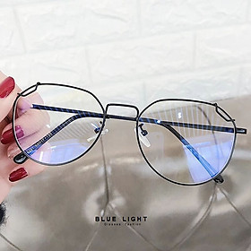 Kính Giả Cận, Gọng Kính Cận Nam Nữ Mắt Tròn Gọng Đen Thanh Mảnh Độc Lạ