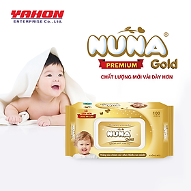 Bao Khăn Ướt Em Bé NUNA Gold Không Mùi 100 Miếng Bao