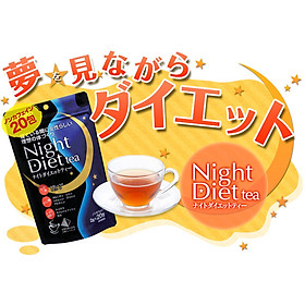 Combo 2 Gói Trà Giảm Cân Thảo Mộc Ban Đêm Night Diet Tea Orihiro Nhật Bản 20 túi lọc/gói