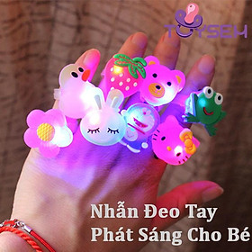 Đồ chơi trẻ em nhẫn đeo phát sáng bé từ 3 tuổi - Quà tặng sinh nhật cho bé - 1 cái