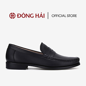 Giày lười nam Đông Hải thiết kế Penny Loafer da bò cao cấp  đế cao su cao 3cm dễ di chuyển - G0614