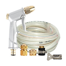 Mua Bộ dây vòi xịt nước rửa xe tưới cây loại 7m 10m 206701 đầu đồng cút nối đồng+đai