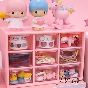 Mua Tủ Đựng Đồ Mini  Hộp Nhựa Đựng Đồ 9 Ngăn Để Trang Sức Phụ Kiện Tiện Ích